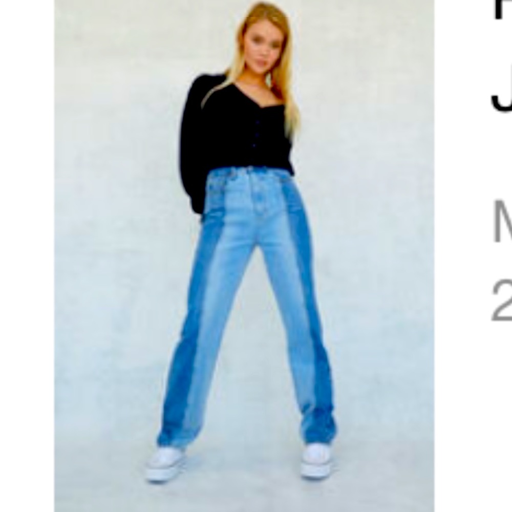 PacSun Eco Two-Toned 90s Boyfriend Jeans